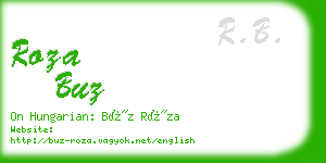 roza buz business card